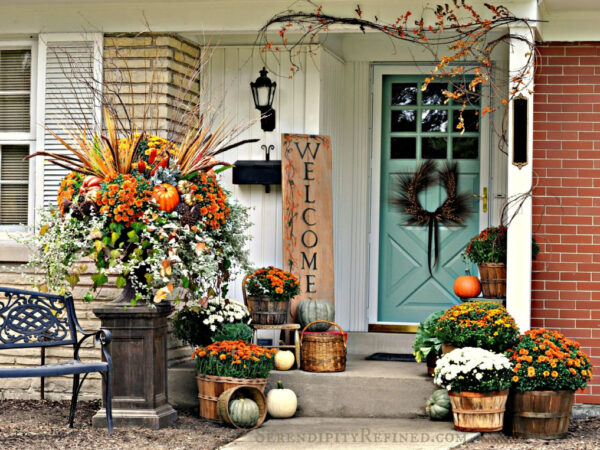 12 Beautiful Fall Porches - Kelly Elko