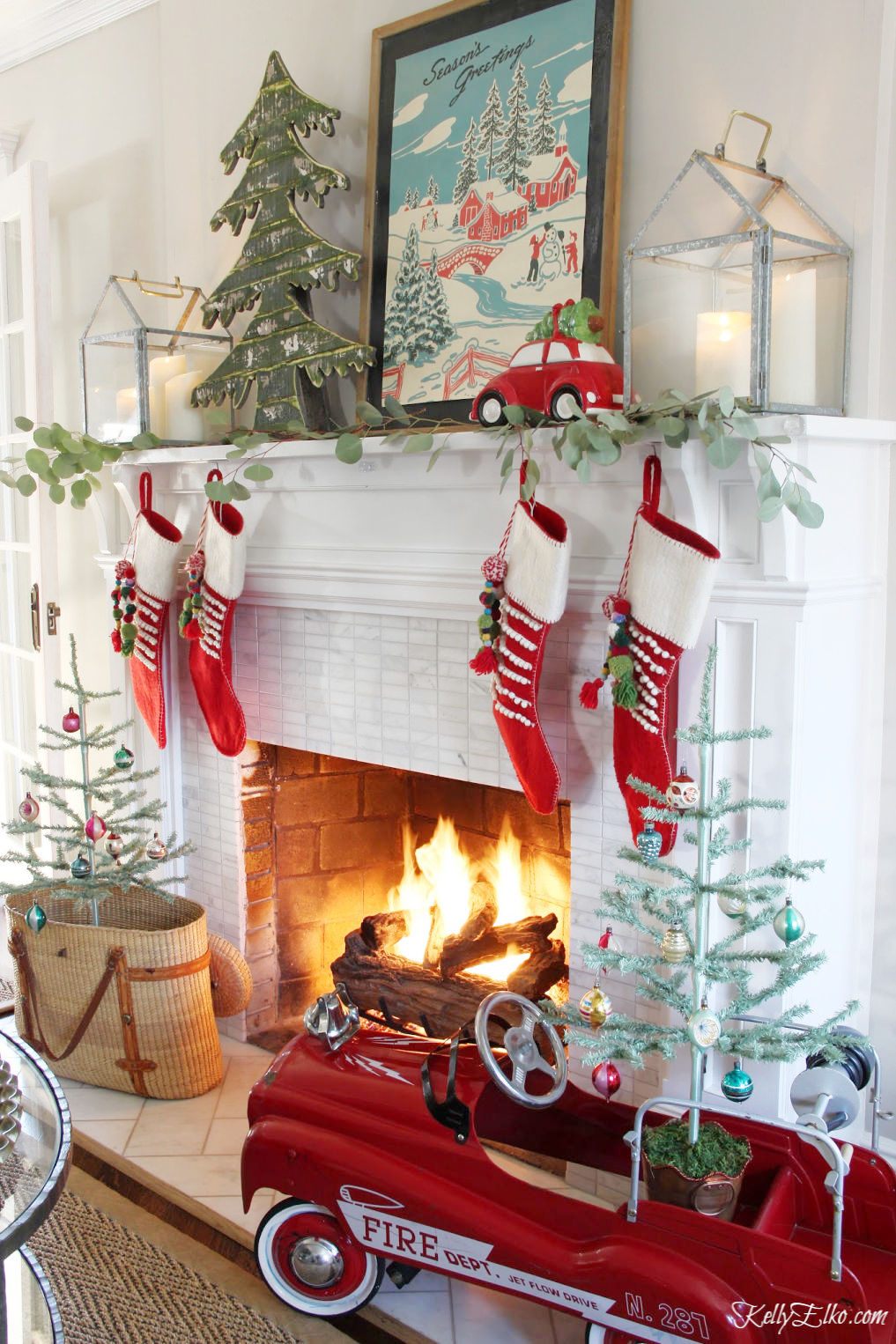 Pom Pom Christmas Trees - DIY Crafts - OkieGirlBling'n'Things